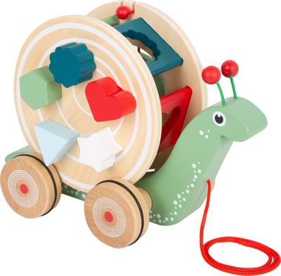 Canard en bois, jouet à pousser - Le Brocanteur nomade