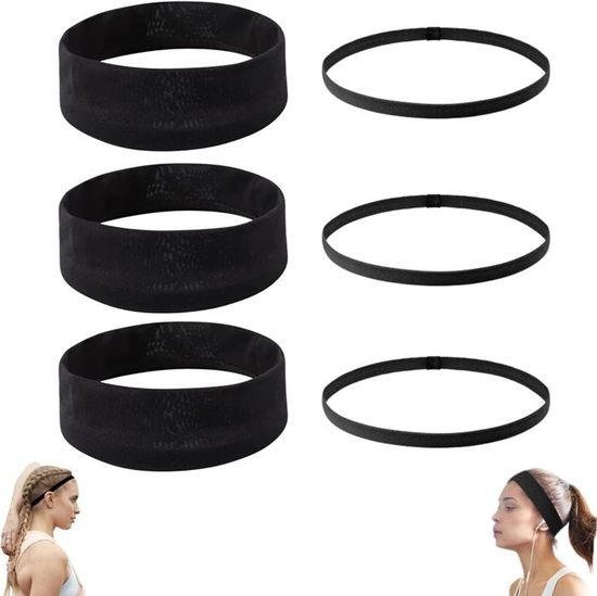Lot De 3 Bandeaux Et Bracelets éponges – Pour Lavage Du Visage, Maquillage – Blanc Laiteux