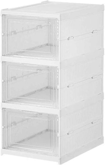 NIUQIGE Lot De 10 Organiseurs Chaussures 3 Niveaux Réglables – Empileurs Antidérapants Vert PP, Gain De Place Placard & Camping