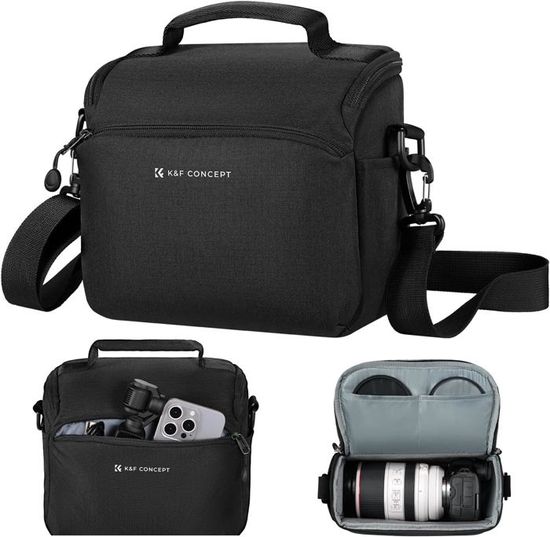 Sac Photo Cwatcun USB - Bandoulière Ou Dos - Étanche - 25L - Noir