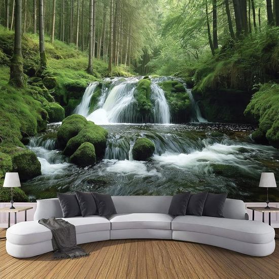 La toile XXL avance Je peins les cascades de près… et l'eau