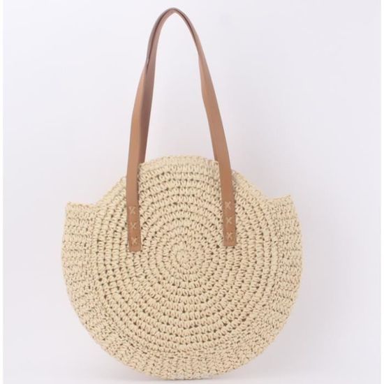 Freie Liebe Sac De Plage En Paille Pour Femme, Sac Fourre-tout