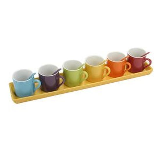 ENSEMBLE DE TASSES À CAFÉ LONG POUR 6 PERSONNES(beige