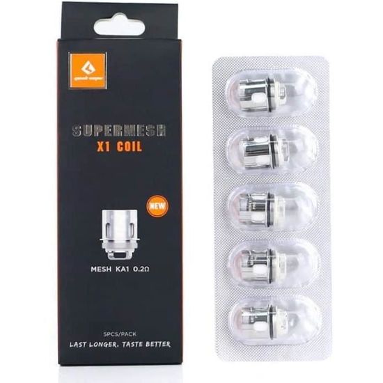 Original Geekvape Super Mesh X1 Coil Nouvelle mise à jour Compatible