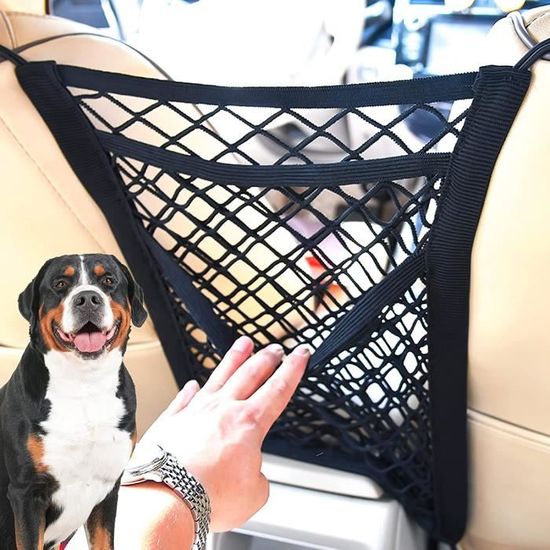 30x30cm Qyjhska Filet de Rangement Voiture Universelle Filet de Protection,Filet de Protection et Organiseur de Voiture,Filet de Rangement en Nylon,Filet de Protection Voiture pour Chien 