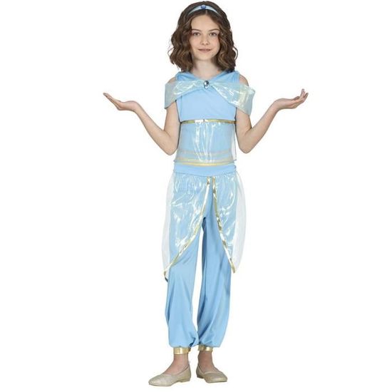 Déguisement Princesse du Désert Fille 10/12 ans - Bleu - Costume de Cosplay  pour Enfant
