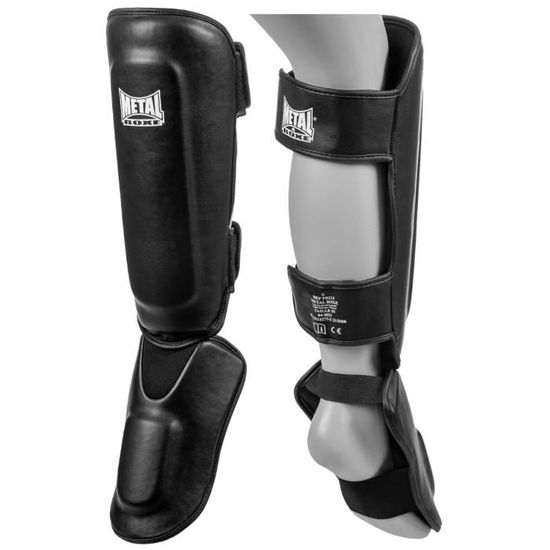 Protègetibias boxe Thaï + pied Metal Boxe noir M Cdiscount Sport