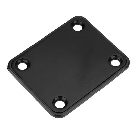 Banworks Plaque De Manche De Guitare 4 Trous Semi-ronde à Bords Incurvés En Métal Pour Guitare électrique Fender Stratocaster Tele JT/JQB-02 Noir