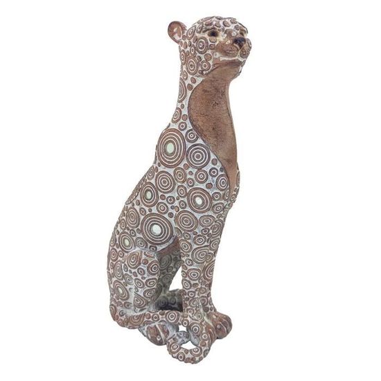 Statue Panthère Dorée Art Déco – Luxe et Élégance