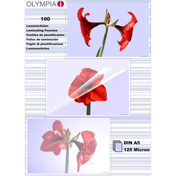 Olympia Feuilles pour plastifieuse à chaud