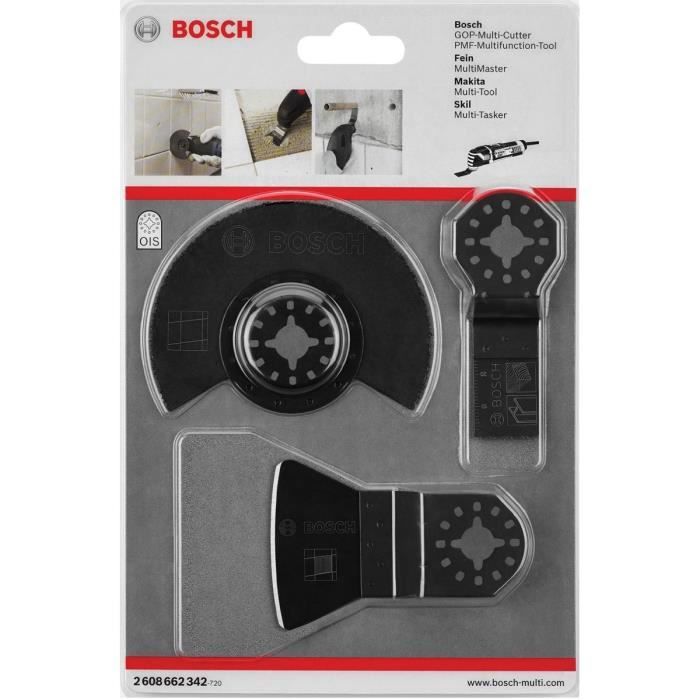 BOSCH Set de 3 accessoires pour le carrelage