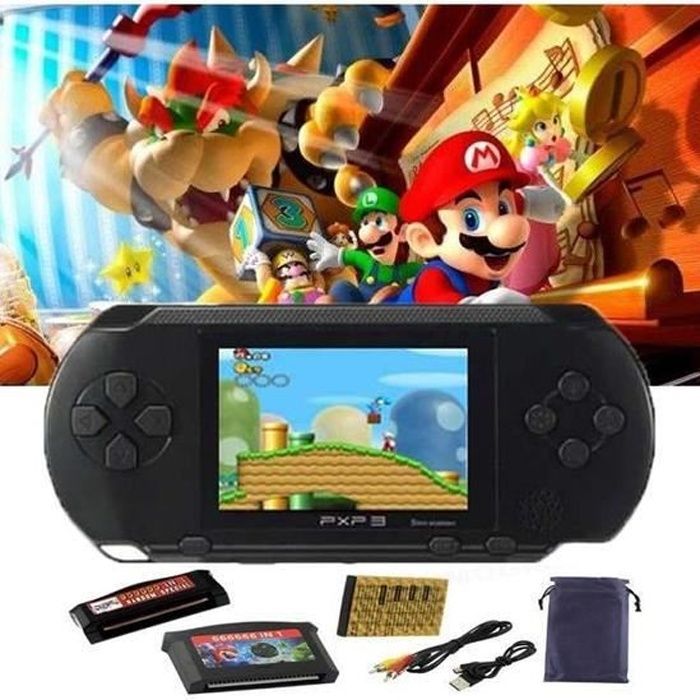 Console de jeux portable, jeu electronique,16 bits Jeu Vidéo 150+ jeu rétro PXP,Mini Console Portable Le meilleur cadeau pour Noël