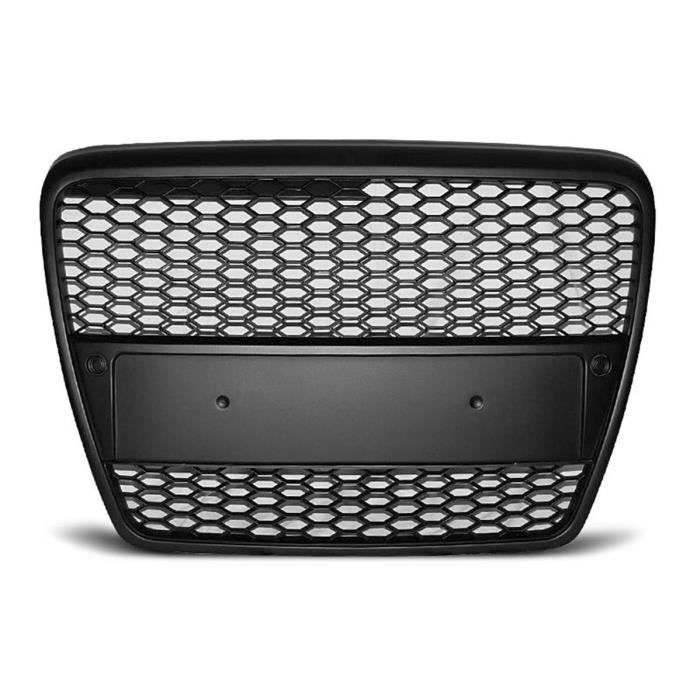 Calandre pour Audi A6 C6 04-08 look Sport noir mat