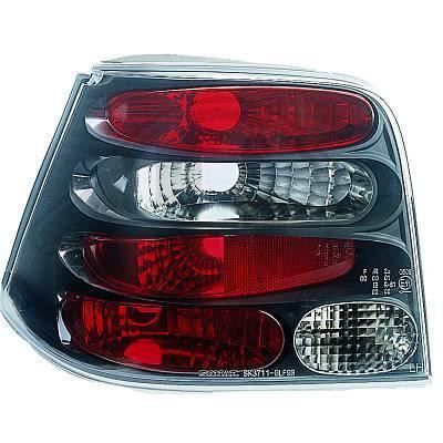 2213396 , Paire de feux arrière noir pour VW Golf 4 Berline de type 1J de 1997 a 2003