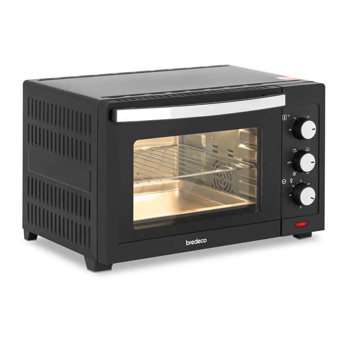 Mini-Four Posable Petit Four Électrique bredeco BCMO-30L (1 600 W, 30 l, 100 - 230 °C, Multifonctions)