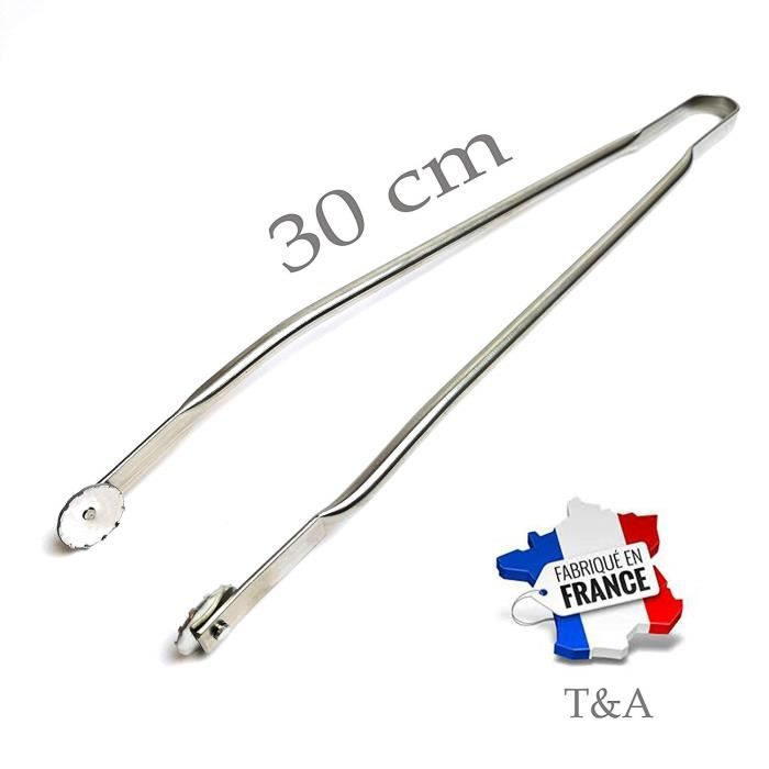 Pince INOX à Roulettes Multifonctions Pour Cuisine Et Barbecue, Taille