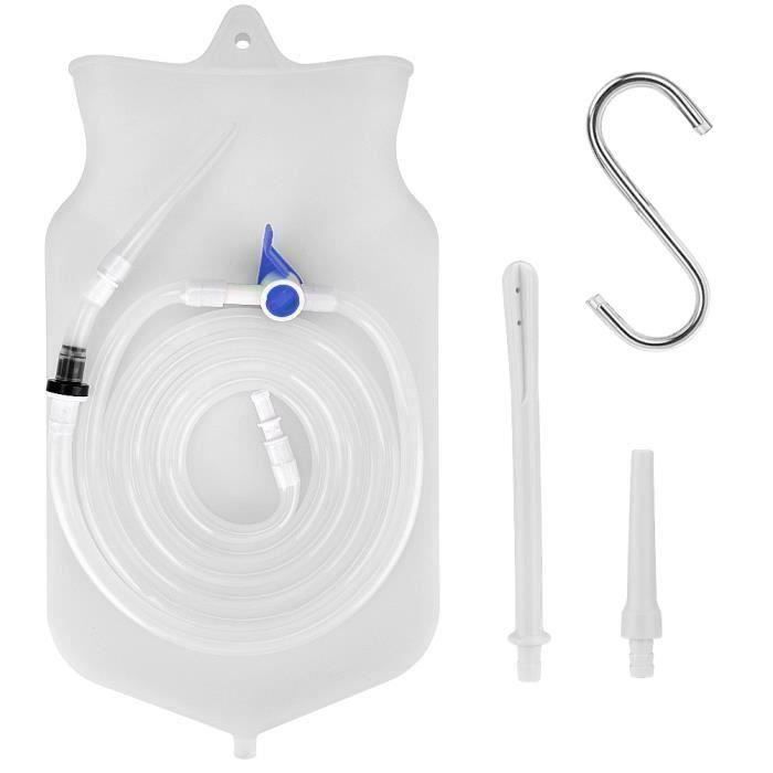 Reusable Kit de nettoyage de sac enema de colon Sac de lavement en silicone Matériel de médical