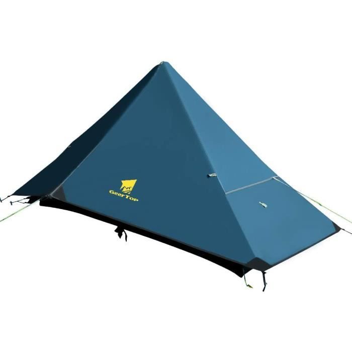 Geertop Tente de randonnée 1 Personne 4 Saisons Tente de Camping légère extérieure étanche Unique pour l'alpinisme Randonnée Voyage