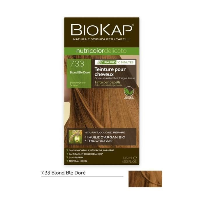 Biokap+Delicato Rapid 7.33 Blond Blé Doré 135 ml