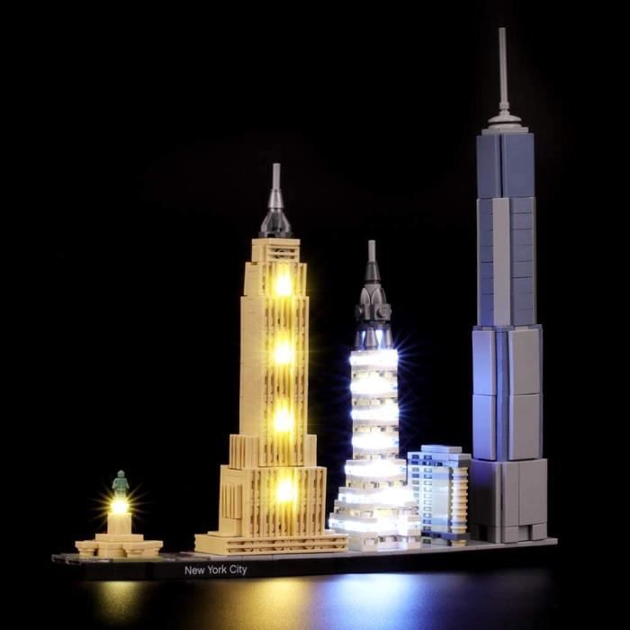 Jeux de construction BRIKSMAX Kit de LED pour Lego Architecture New York City, Compatible avec la Maquette Lego 21028, L 52768