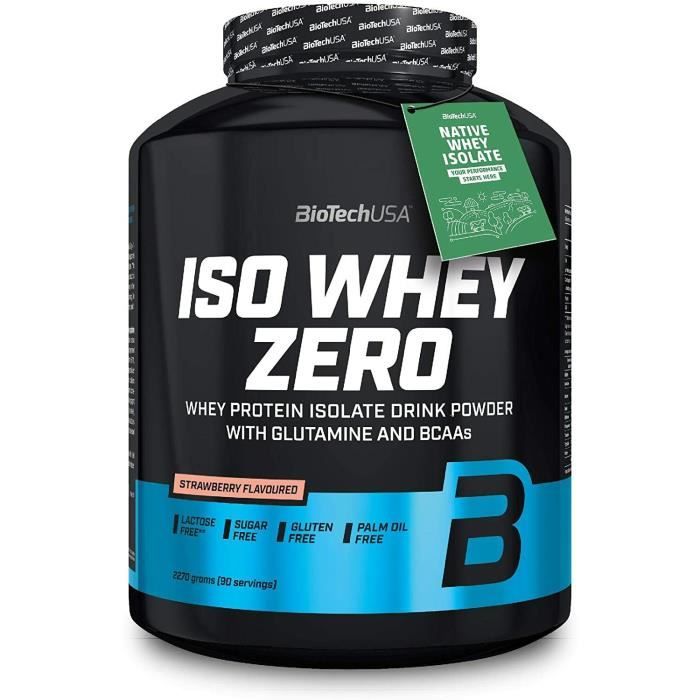 Iso Whey ZERO (2.270 kg) Biotech USA fraise