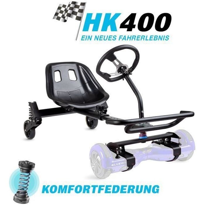 Bluewheel Seat-Scooter HK400 Extension de siège pour scooter 6,5 - 10- Self Balance, Hover E-Kart, Electric Go-Kart,