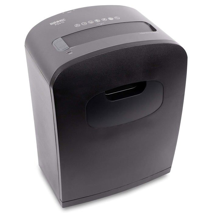 Duronic PS410 Destructeur de Documents 14 litres - 8 Feuilles de Papier A4 - Coupe micro