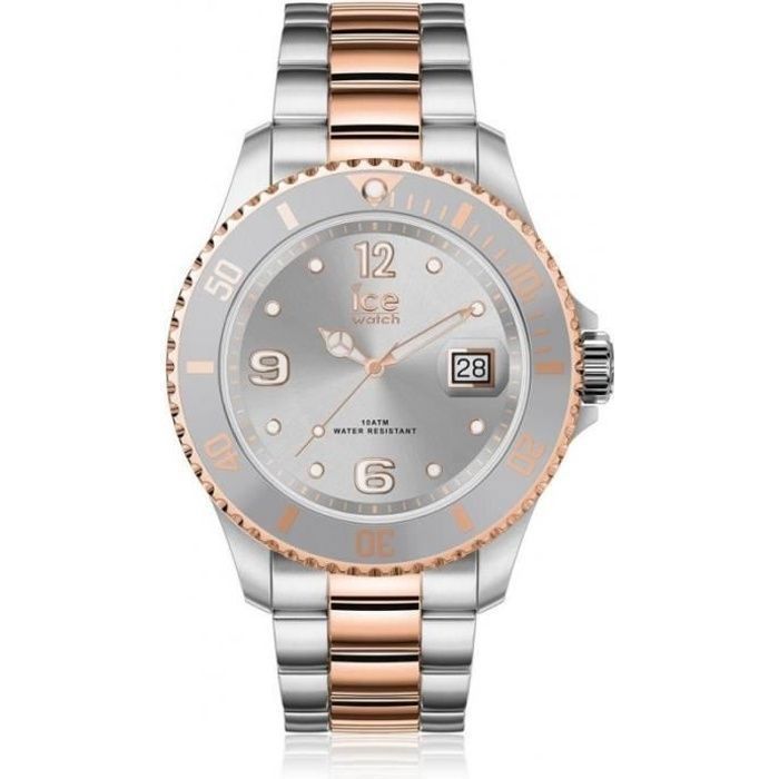 Ice-Watch - ICE steel Silver rose-gold - Montre argent pour femme avec bracelet en metal - 017322 (Small)