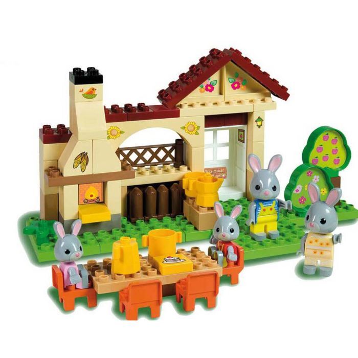 La maison d'été de la famille lapin