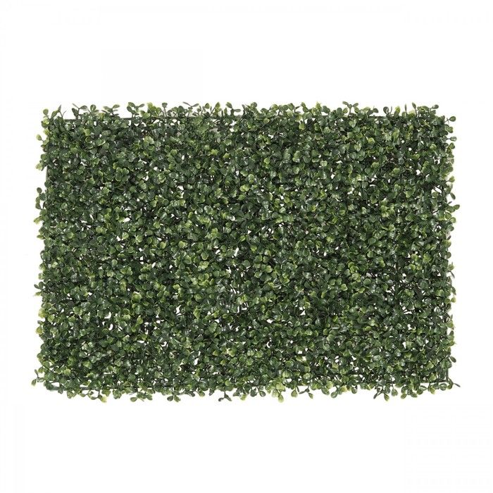 Mur Végétal de Buis Artificiel, H.40cm, Vert - NISSA