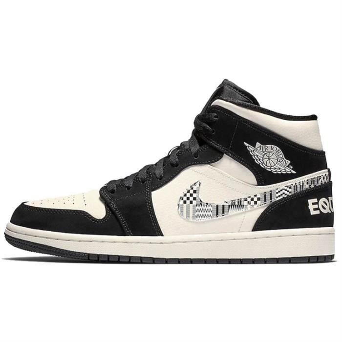 NIKE AIR JORDAN 1 Mid BHM Equality Chaussure de Sport Basket Pas Cher pour Homme Femme