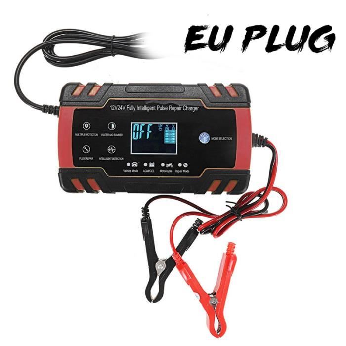 Multifonction 2-150AH 8A Écran Tactile Impulsion Réparation LCD Chargeur de batterie Pr AUTO/MOTO Voiture