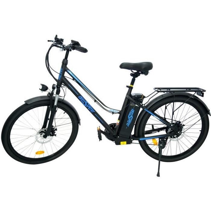 BK1 vélo électrique classique Onesport- 26''Ebike avec moteur 250W- Shimano 7vitesses 25KM/H- batterie Amovible 36V/10Ah -noir