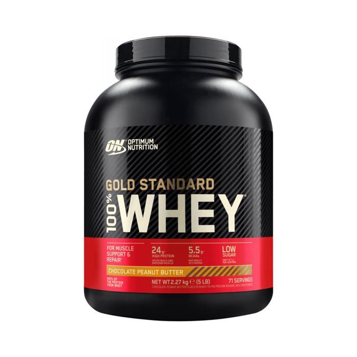 100% Whey Gold standard 2270gr - Chocolat beurre de cacahuète
