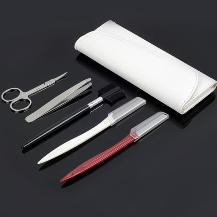 6 pcs en 1 Set Femmes Sourcils Coupe Ensemble De Toilettage Portable ACCESSOIRES BEAUTE - BIEN-ETRE - PIECES BEAUTE - BIEN-ETRE