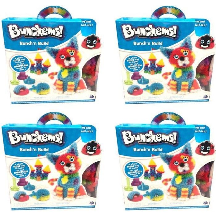 4 boîtes de jeu Bunchems Bunch'n Build
