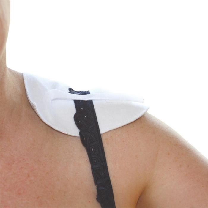 Lot de 2 protections bretelles VITAEASY pour soutien-gorge avec fil -cuivre- - Fermeture autoagrippante