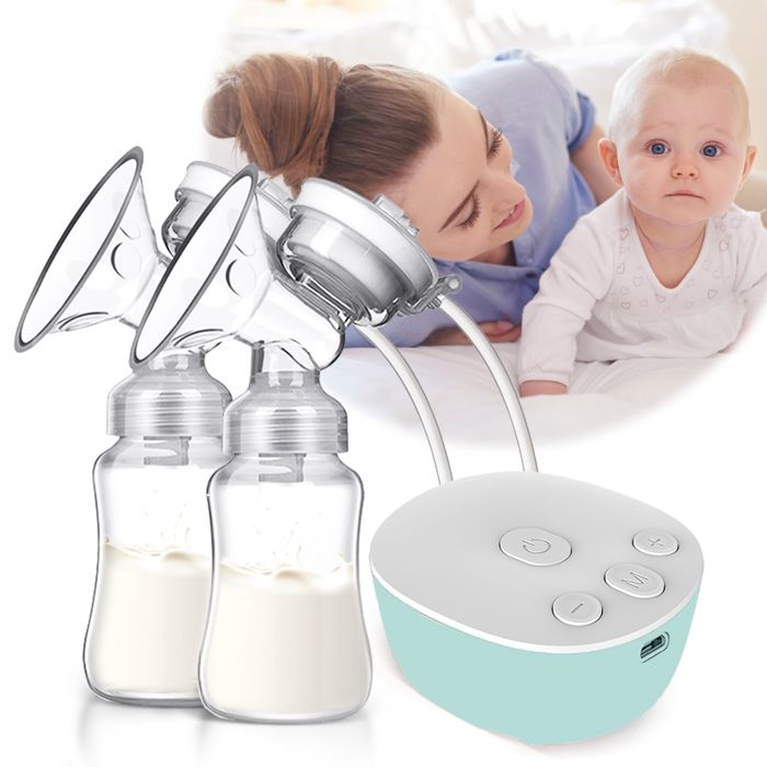 Tire-lait portable, tire-lait électrique mains libres intelligent pour l'allaitement, avec 3 modes 9 niveaux (21mm & 24mm & 28mm)