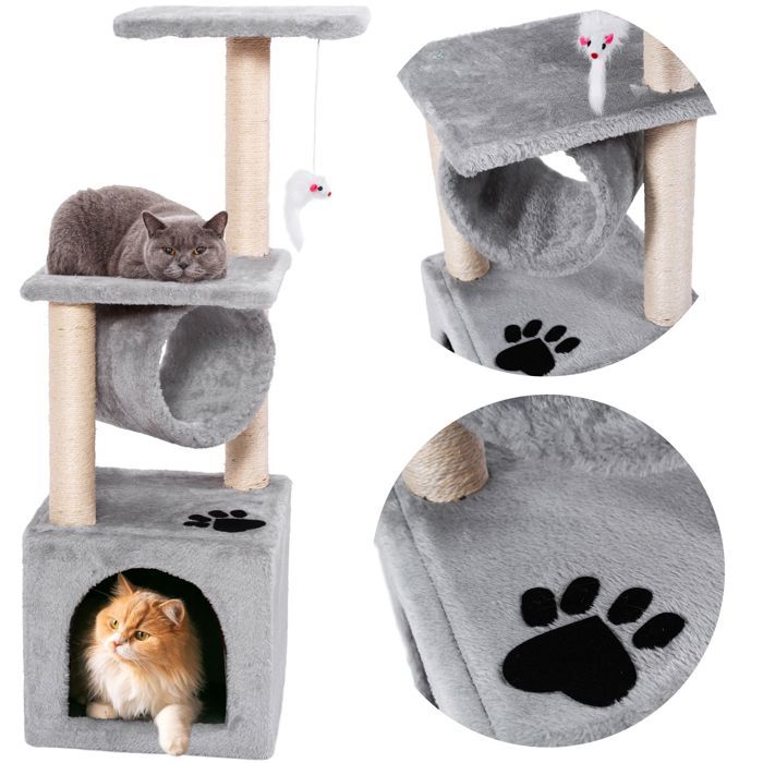 Comparer les prix de Arbre à chat Gris 322137 XL