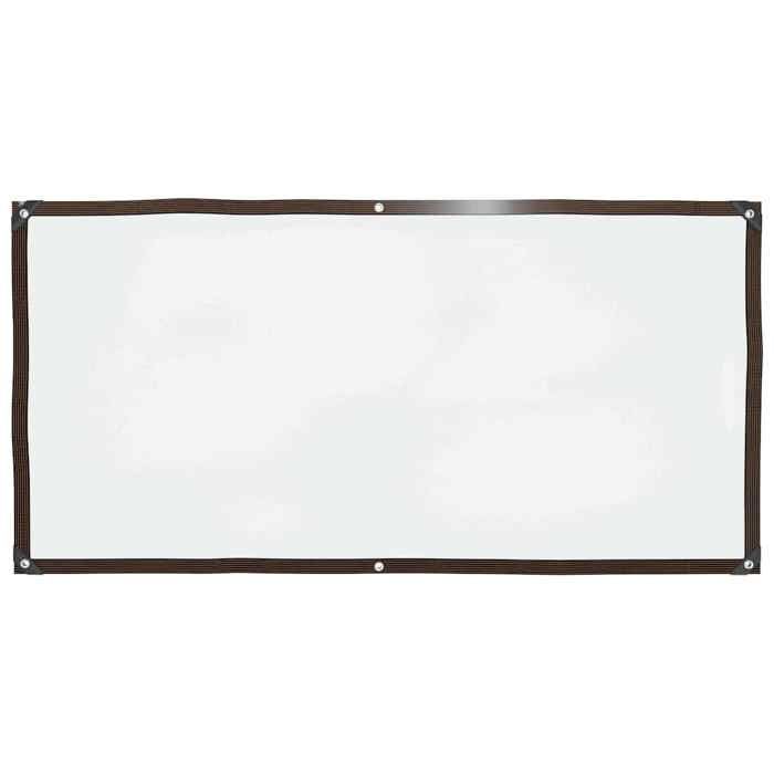 Vidaxl Bâche transparente avec œillets 1x2 m polyéthylène bâche claire 4018539