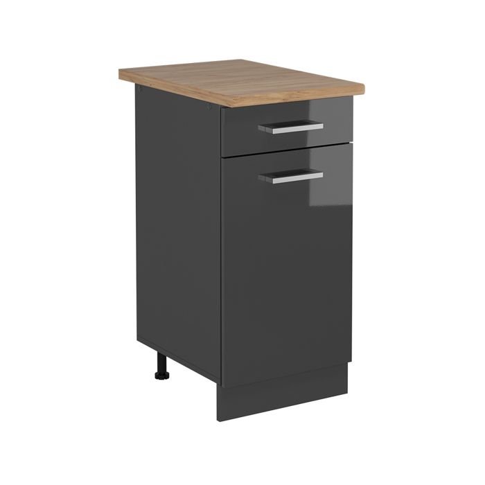 Meuble cuisine R-Line 40cm PT Chêne Anthracite Haute brillance/Anthracite Vicco 53482 Meuble cuisine R-Line 40cm PT Chêne Anthracite Haute brillance/Anthracite Vicco 53482