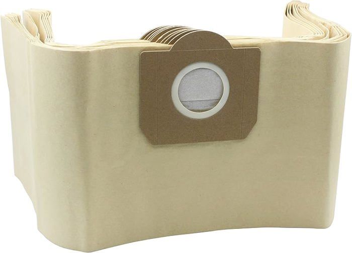 10 Sacs Filtrants Non Tissés Pour Aspirateur Parkside PWD 30 A1 - Capacité 30L