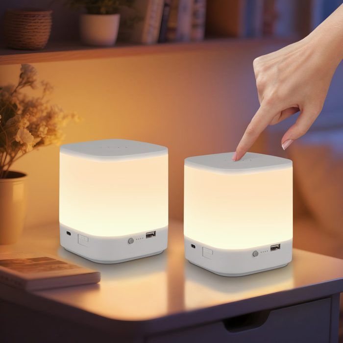 GBLY Lampes De Chevet Tactiles Lot De 2: Lampe De Table Moderne à