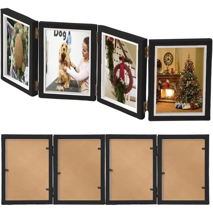 Cadre photo pliable pour 4 photos : 4 cadres photo