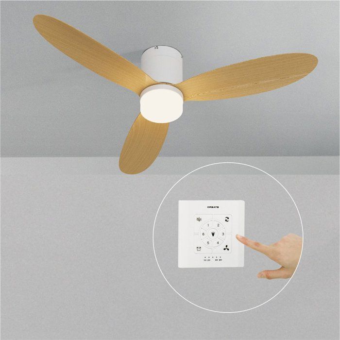 Ventilateur de plafond - Create - WIND LITE - Silencieux - LED 18W - Ø132 cm - Create