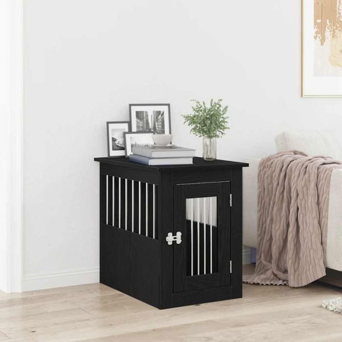 vidaXL Meuble pour cage à chien en chêne 45 x 62 x 59 cm Bois d'ingénierie