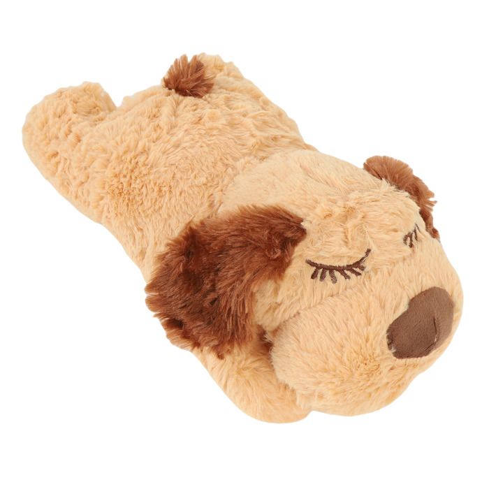Meilleurs prix pour SURENHAP Jouets pour chiots Heartbeat Jouets en peluche interactifs pour chiots battement de cœur Animal en animalerie set Brun