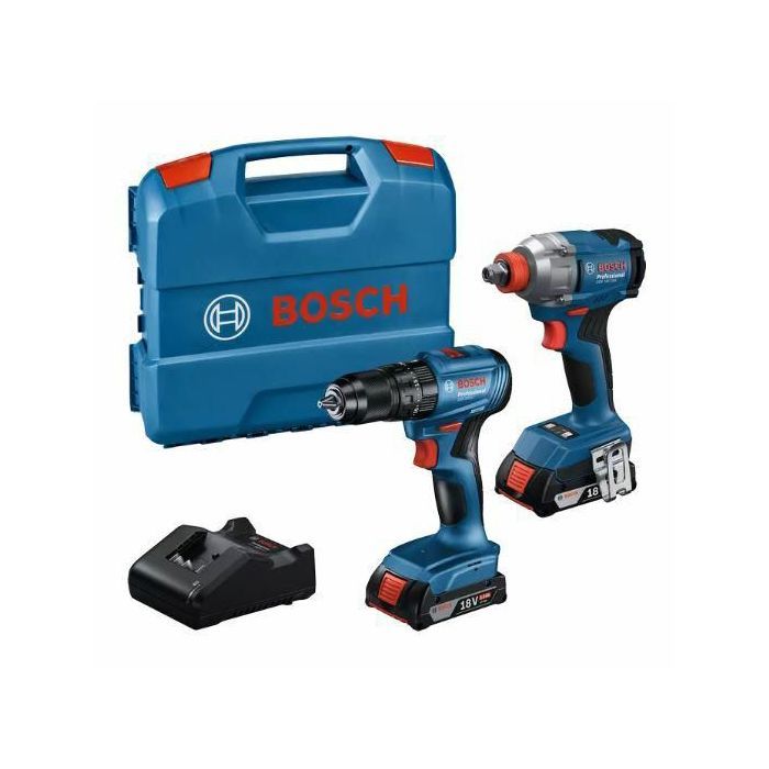 Pack de machines outil Bosch Kit combiné 18 V GDX 18V 285 + GSR 185 LI 2 x 20 Ah CASE
