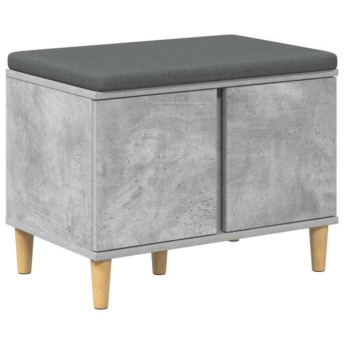 Saison Soldes Banc dentrée avec coussin - SARAZYJ - pour 2 Personnes - Gris béton 60x38x46 cm MM6243 Saison Soldes Banc dentrée avec coussin - SARAZYJ - pour 2 Personnes - Gris béton 60x38x46 cm MM6243