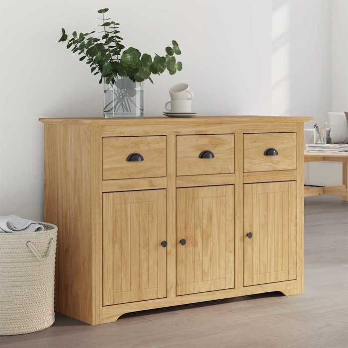 （ON SALE）Buffet BODO/Armoire penderie Pour chambre - Placard haut - Marron miel 1155 x 44 x 80 cm Bois dingénierie @FR(5616000)